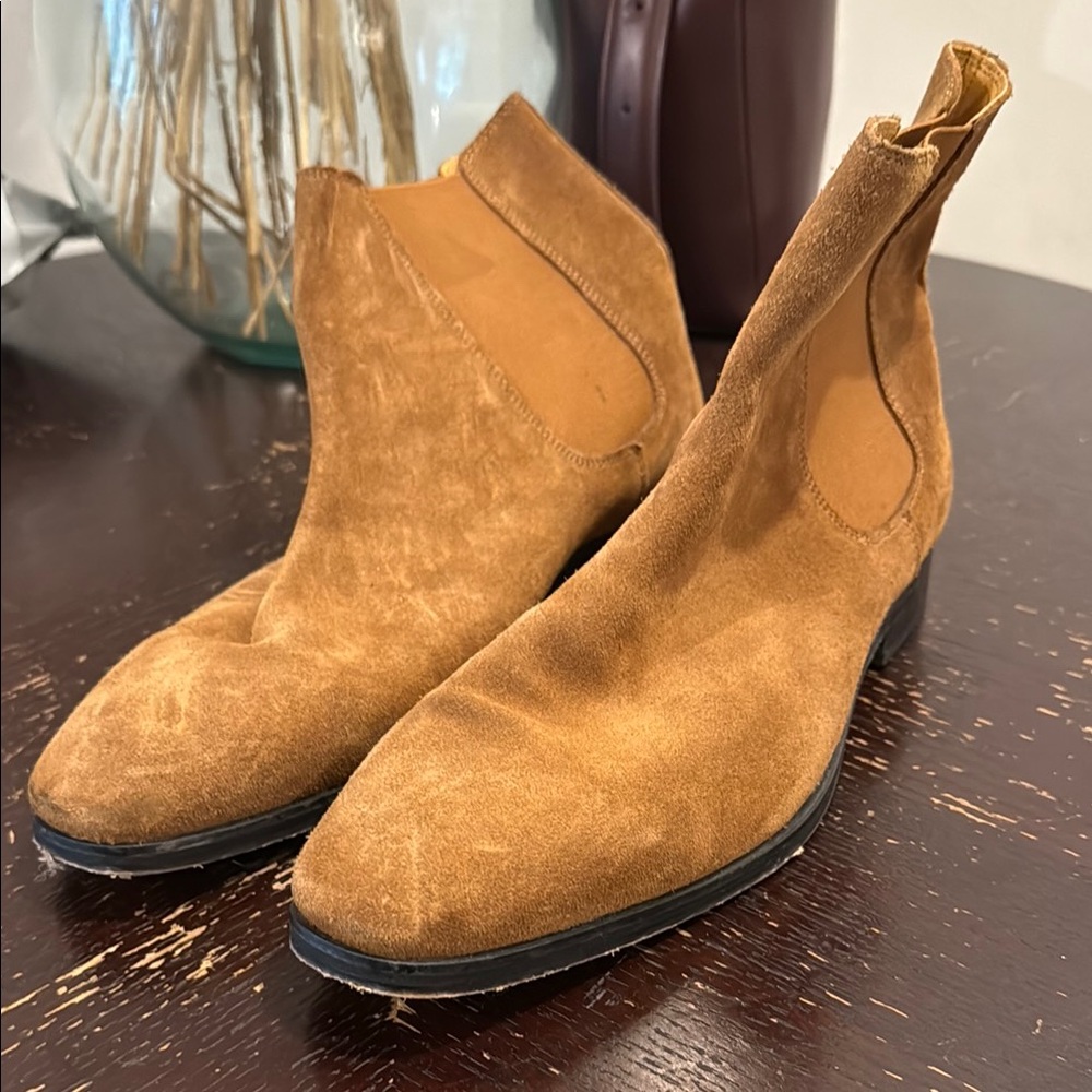 Express Men's Brown Suede Ankle Boots